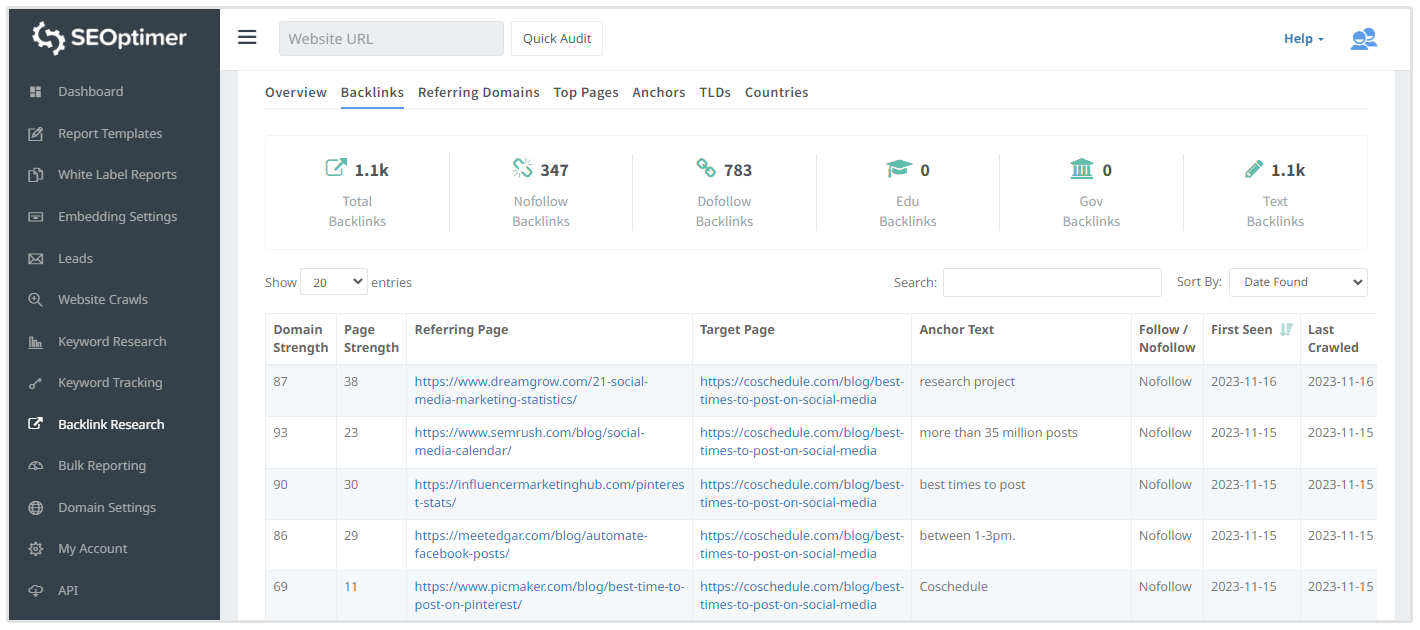 backlink research