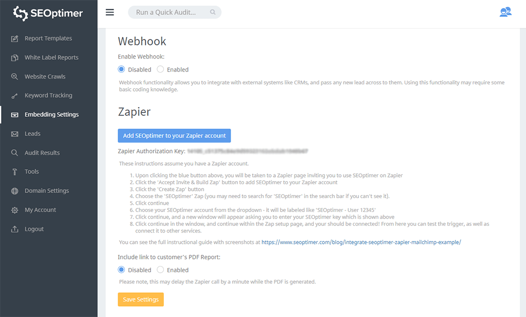 Integrasi Zapier